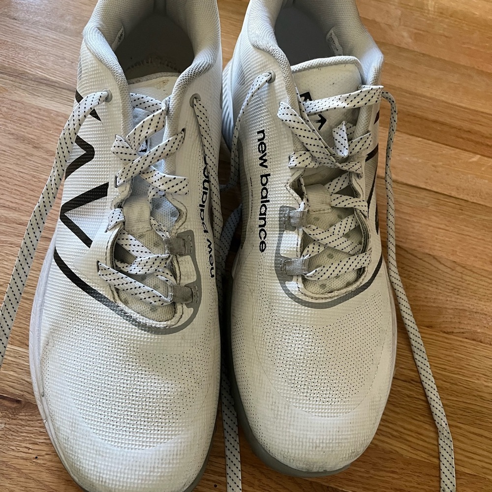 New Balance White Turf Freeze Shoes